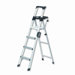Six-Foot Lightweight Aluminum Folding Step Ladder with Leg Lock and Handle