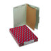 Pressboard Classification Folders, Legal, 4-Section, Gray-Green, 10/box                                                      