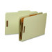 Folders, Legal, 1 Partition, 2" Expansion, Legal, Red/Gray