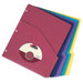 Project Files, 2/5 Tab Cut, 3-Hole Punch, 9-3/4"x11-1/4", 10 per Pack, Assorted