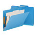 One Divider Top Tab Classification Folder, Four-Section, 10/Box