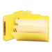 Two Dividers Classification Top Tab Folders, 10/Box