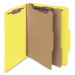 Six-Section Pressboard Classification Folders, Letter, 10/Box