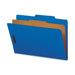 Pressboard Classification Folders, Legal, Four-Section, 10/Box