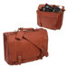 Deluxe Top Grain Leather Buckle Close Briefcase