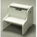 Storage Step Stool in White