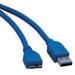 Usb 3.0 Device Cable, A/Bmicro, 6 Ft