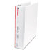 Round Ring Economy Vinyl View Binder, White