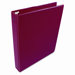 Basic Vinyl Round Ring Binder, 1in Capacity, Red                                                                             