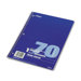 Spiral Bound Notebook, Wide/Margin Rule, 8 x 10-1/2, White
