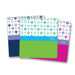 3-Ring Poly Binder,w/2 Pockets, 1-1/2", 11"x12", Geometric Floral