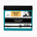 Index Card Keeper, w/ 20 Cards, 3"x5", 4-Subject, Assorted