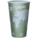 World Art Renewable Resource Compostable Hot Cup in Sea Green