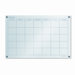 Glassx Frosted Glass Dry Erase Board with Monthly Planner, 35 X 23
