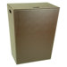 Faux Leather Tapered Rectangular Hamper with Removable Laundry Bag