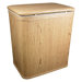 Wood Grain Vinyl Hamper in Oak