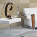 Sculptures and Art Pieces Acrylic Curley Sculpture in Clear and Brown