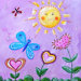 Patchwork Sunshine Paper Print by Liz Clay