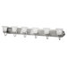 Six Light Vanity Light in Brushed Nickel