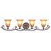 Villa Verona Four Light Vanity Light in Verona Bronze