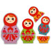 Babushka Rubber Magnets (Set of 6)