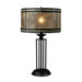 Mica Filagree One Light Table Lamp in Tiffany Bronze