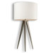 Salford One Light Table Lamp in Satin Nickel