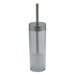 Philip Clear Toilet Brush and Holder with Polished Chrome Accent