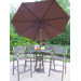 Elite Mississippi 5 Piece Bar Height Dining Set with Umbrella