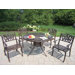 Sunray Tulip 5 Piece Dining Set