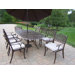 Mississippi 9 Piece Dining Set with Cushions and Umbrella