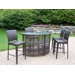 Elite Resin Wicker Half Round 5 Piece Bar Set