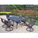 Cascade 7 Piece Swivel Dining Set