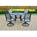 Sunray 5 Piece Swivel Dining Set