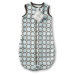 zzZipMe Sack in Pastel Blue with Brown Mod Circles