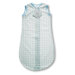 Certified Organic Cotton Flannel zzZipMe Sack in Pastel Blue with Dots and Stars