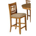Santa Rosa Pub Casual Dining Upholstered Barstool in Mission Oak