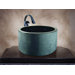 Tyce 8" x 16.75" Hand Carved Vessel Sink in Black