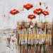 Poppies in the Field Red II Canvas Art