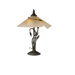Capri Table Lamp in Black Walnut