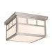 Mission 12" Outdoor Flush Mount in Stainless Steel