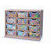 Twelve Tray Melamine Storage Unit in Maple