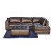 Zen Right Leather Modular Chaise Sectional