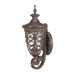 Aston  Small Arm Up Wall Lamp in Dark Plum Bronze