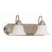 Ballerina  Vanity Light with Alabaster Glass in Brushed Nickel