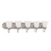 Ballerina  Vanity Light with Frosted White Glass in Brushed Nickel