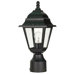 Briton  Post Lantern in Textured Black