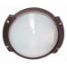  Oblong Round Wall Sconce in Architectural Bronze
