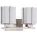 Logan 4.75" Energy Star Two Light Bath Vanity in Brushed Nickel