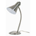 One Light Goose Neck Desk Lamp in Nickel